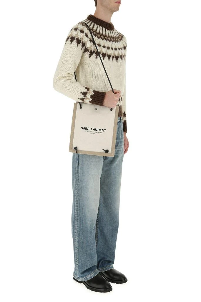 商品Yves Saint Laurent|Two-tone Canvas Université Crossbody Bag,价格¥4572,第2张图片详细描述