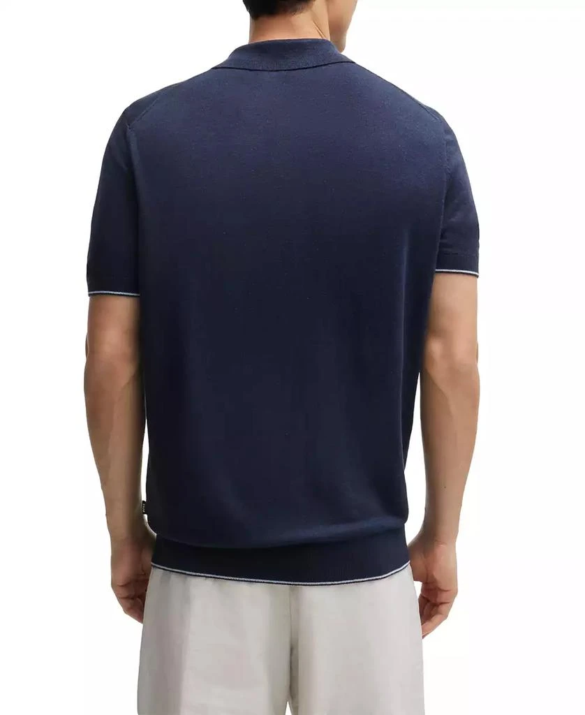 商品Hugo Boss|Men's Zip-Neck Polo Sweater,价格¥1032,第3张图片详细描述