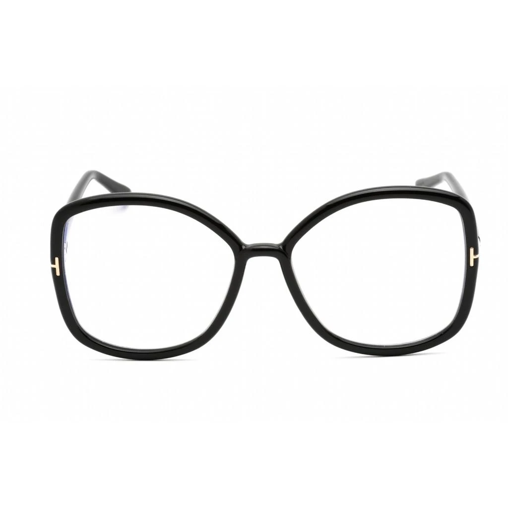 商品Tom Ford|Tom Ford Women's Eyeglasses - Oversized Shape Shiny Black Plastic Frame | FT5845-B 001,价格¥714,第2张图片详细描述