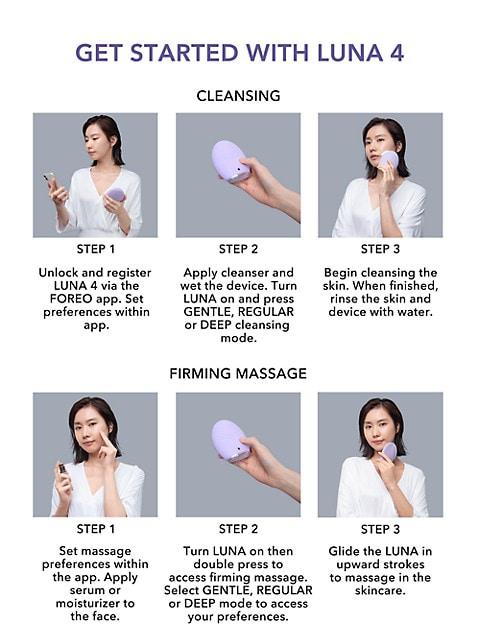 Luna™ 4 Facial Cleansing & Firming Massage Device For Combination Skin商品第6张图片规格展示