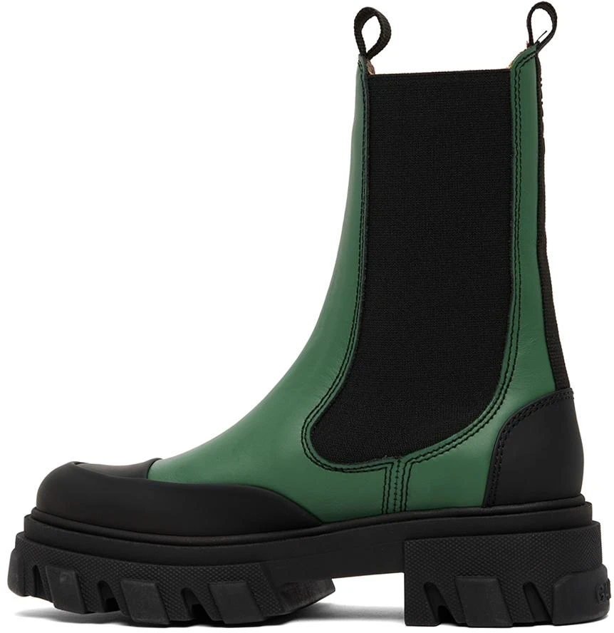 商品Ganni|Green Chelsea Ankle Boots,价格¥1066,第3张图片详细描述