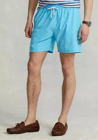 商品Ralph Lauren|5.75 Inch Traveler Classic Swim Trunks,价格¥166,第1张图片