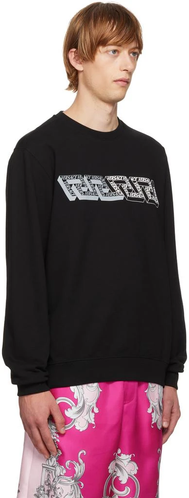 商品Versace|Black La Greca Sweatshirt,价格¥2293,第2张图片详细描述