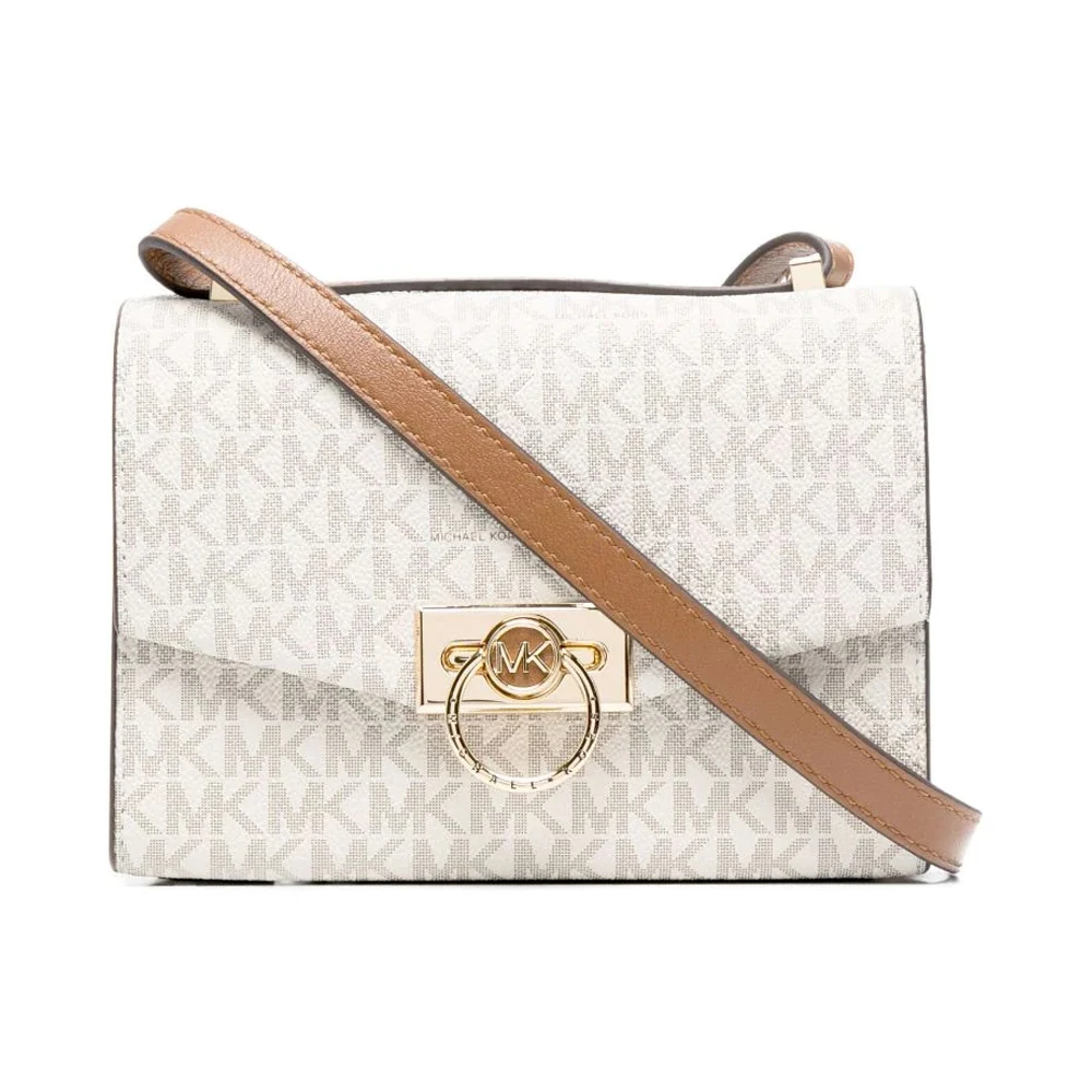 商品[国内直发] Michael Kors|MICHAEL KORS 女士奶油色经典印花超小号Hendrix单肩包 32F0G1HC0B-VANILLAACRN,价格¥1570,第1张图片