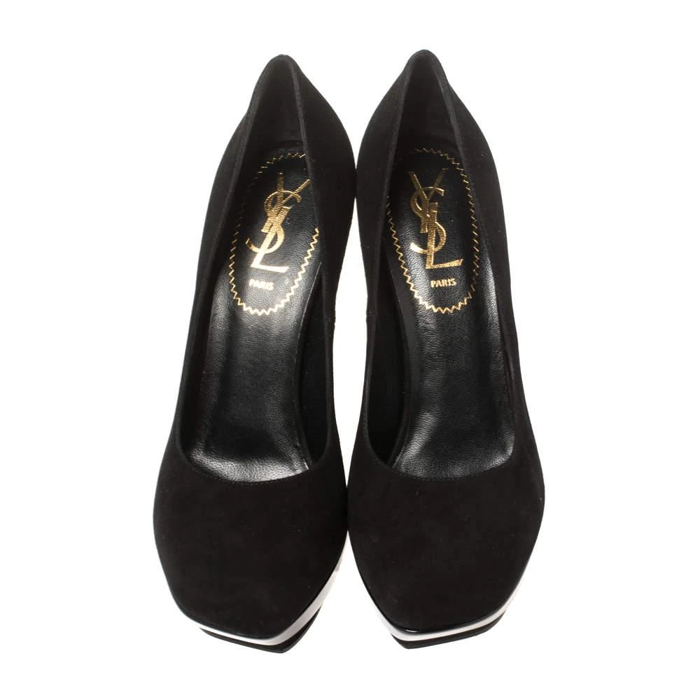 商品[二手商品] Yves Saint Laurent|Saint Laurent Paris Black Suede Arya Platform Pumps Size 36,价格¥1330,第3张图片详细描述