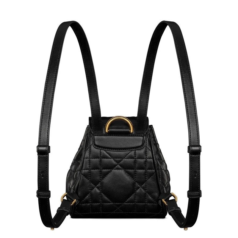 商品Dior|Dior 迪奥Caro系列女士黑色羊皮双肩包,价格¥20062,第6张图片详细描述