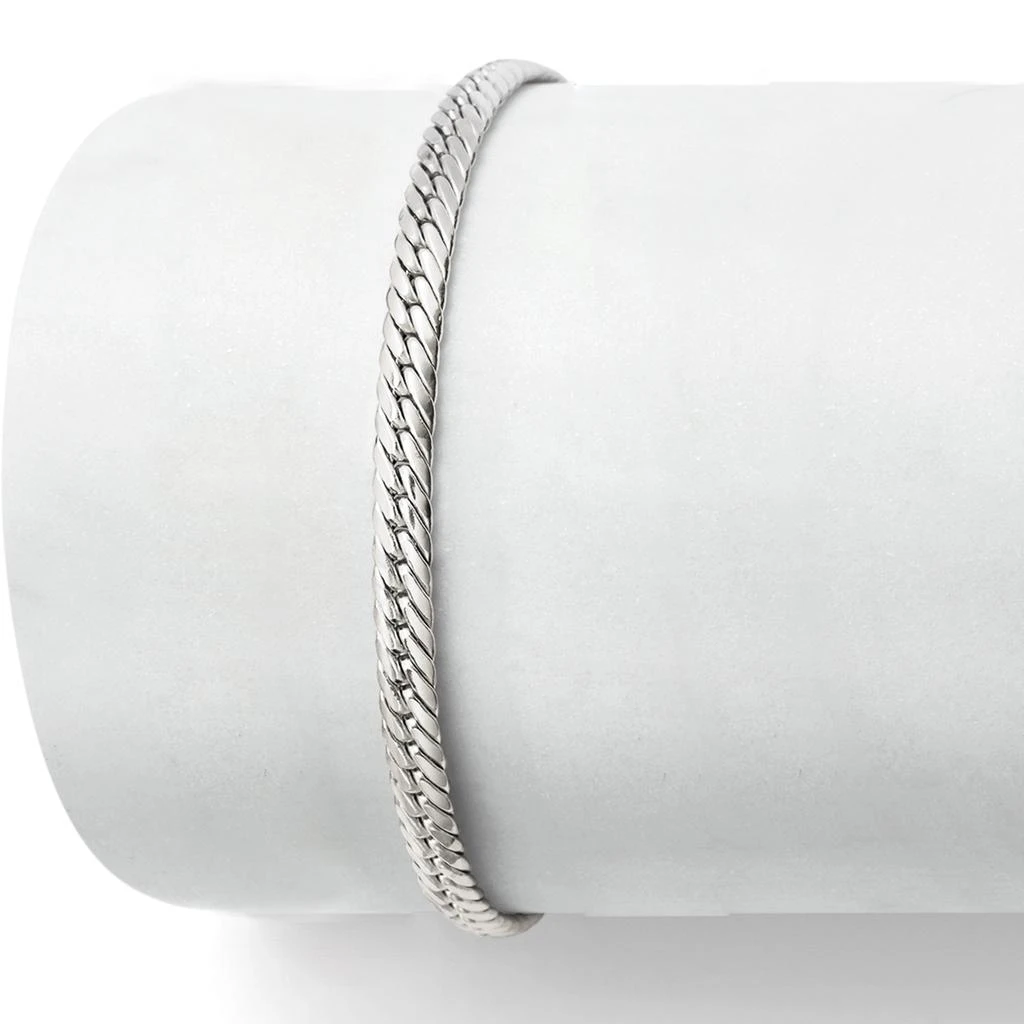 商品Ross-Simons|Italian 14kt White Gold Cuban-Link Bracelet,价格¥4511,第5张图片详细描述