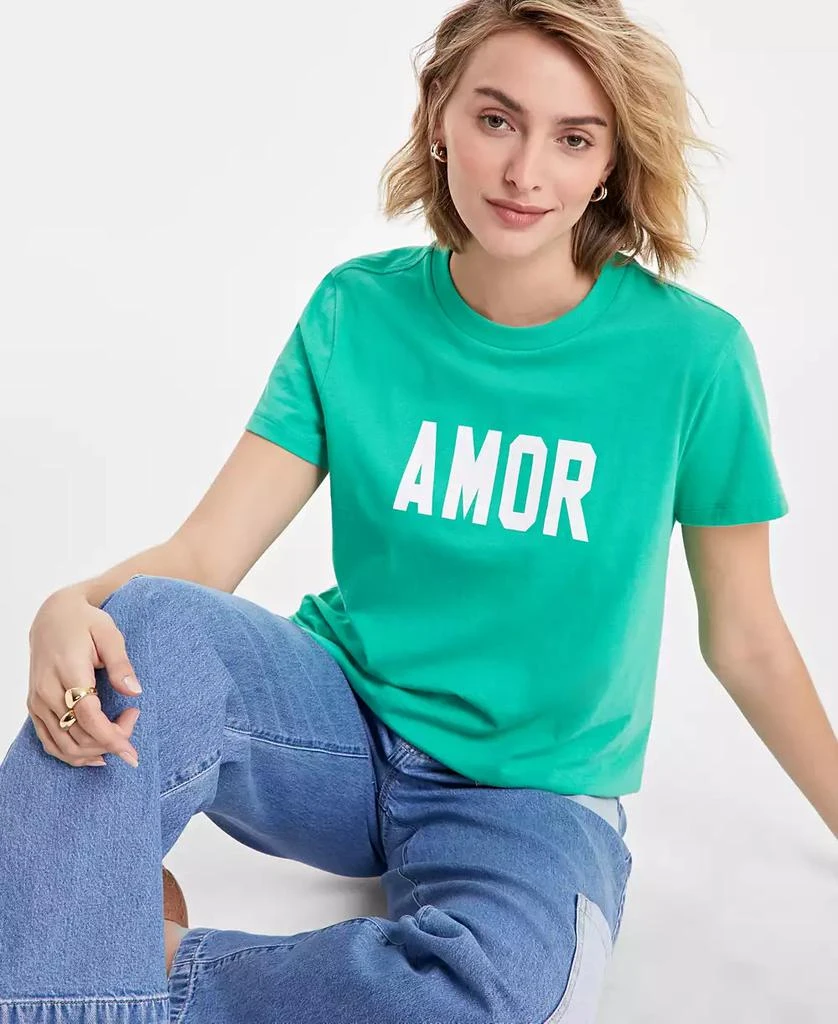 商品On 34th|Women's Amor Short-Sleeve Crewneck Tee, Exclusively at Macy's,价格¥110,第2张图片详细描述