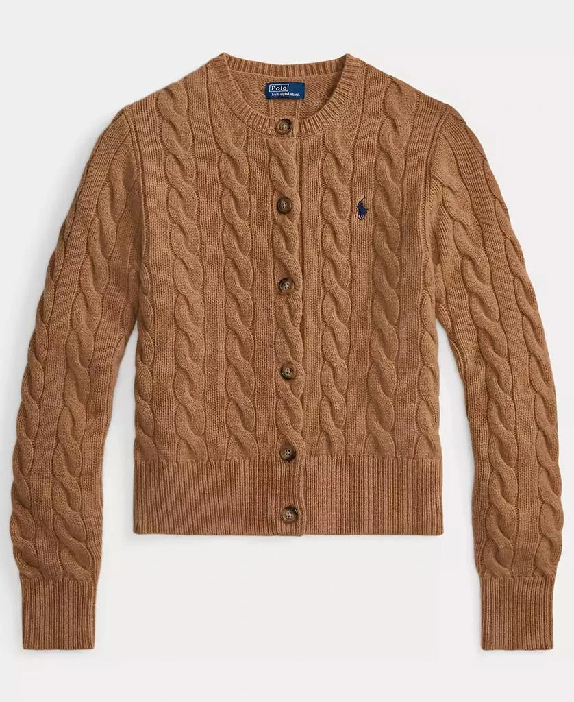 Women's Cable-Knit Wool-Cashmere Cardigan Sweater 商品