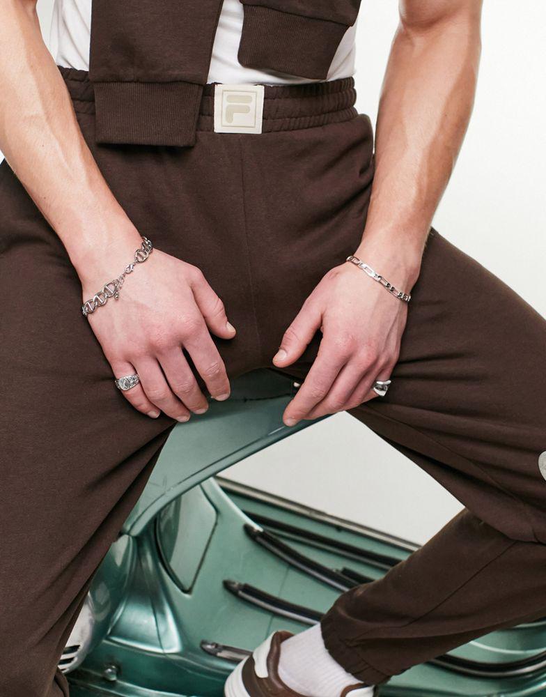 Fila logo joggers in brown - exclusive to ASOS商品第4张图片规格展示