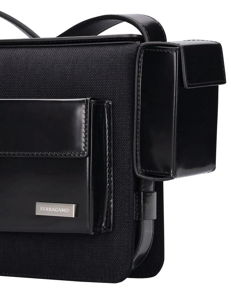商品Salvatore Ferragamo|Leather & Nylon Crossbody Bag,价格¥15249,第4张图片详细描述