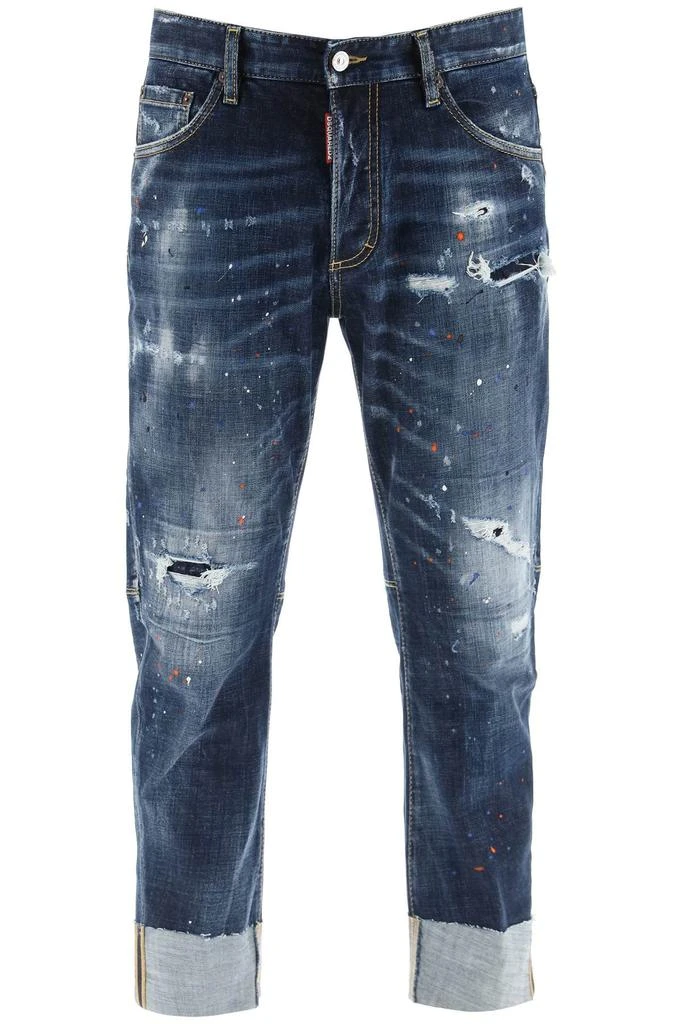 商品DSQUARED2|Dsquared2 dark rince wash sailor jeans,价格¥1982,第1张图片