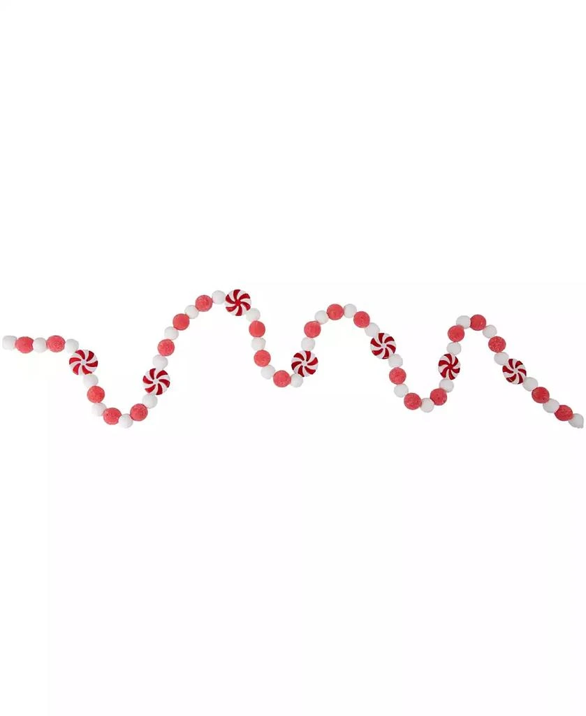 商品Northlight|Unlit Peppermint Candy Beaded Christmas Garland, 4',价格¥489,第2张图片详细描述