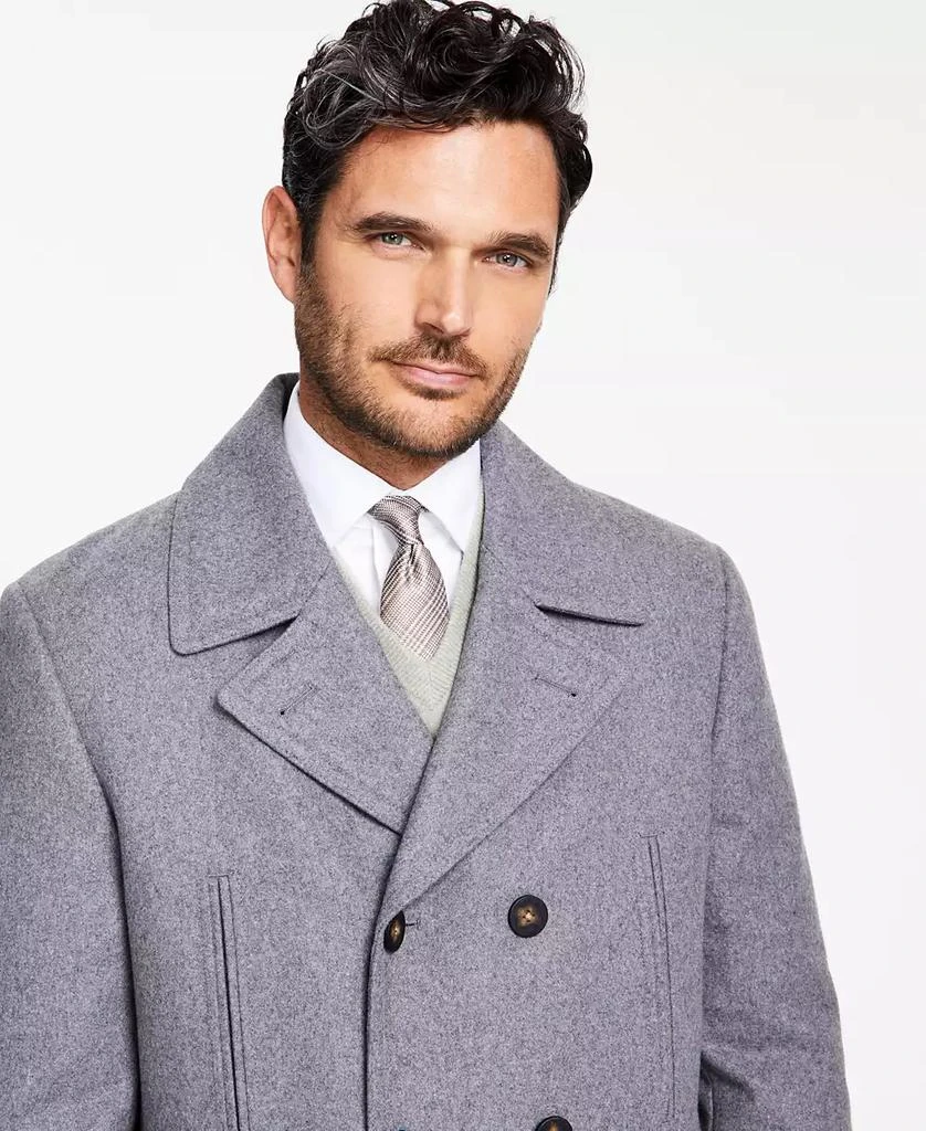 商品Michael Kors|Men's Classic Fit Double-Breasted Wool Blend Peacoats,价格¥1080,第3张图片详细描述