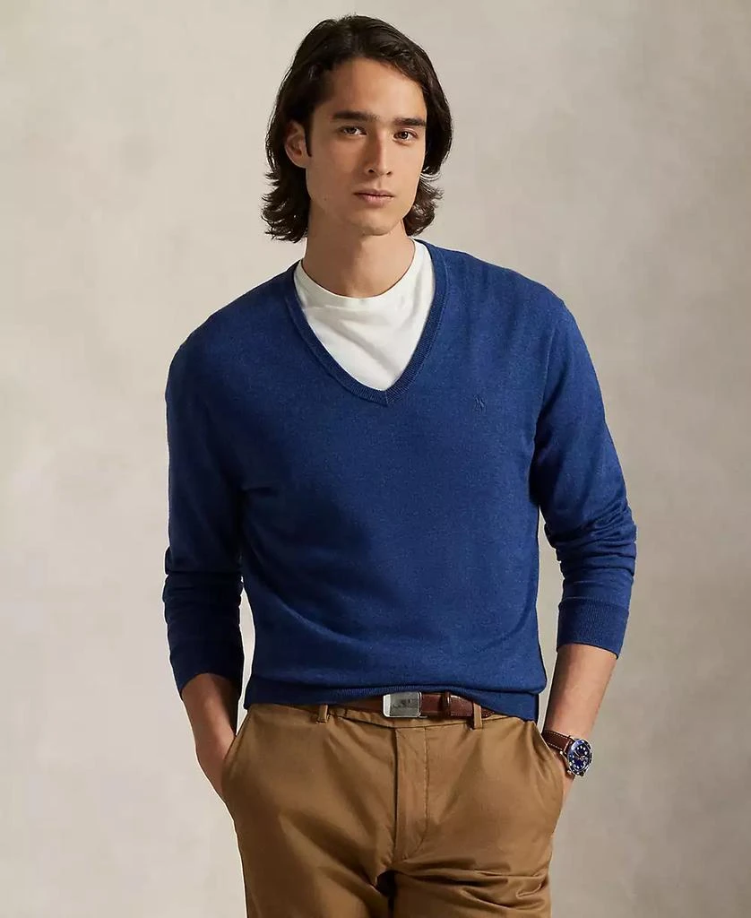 商品Ralph Lauren|Men's Cotton V-Neck Sweater,价格¥654,第1张图片