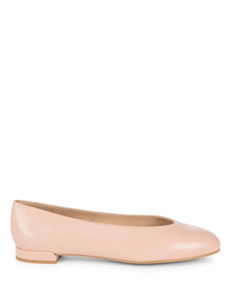 商品Stuart Weitzman|Chicflat Leather Ballet Flats,价格¥1026,第5张图片详细描述