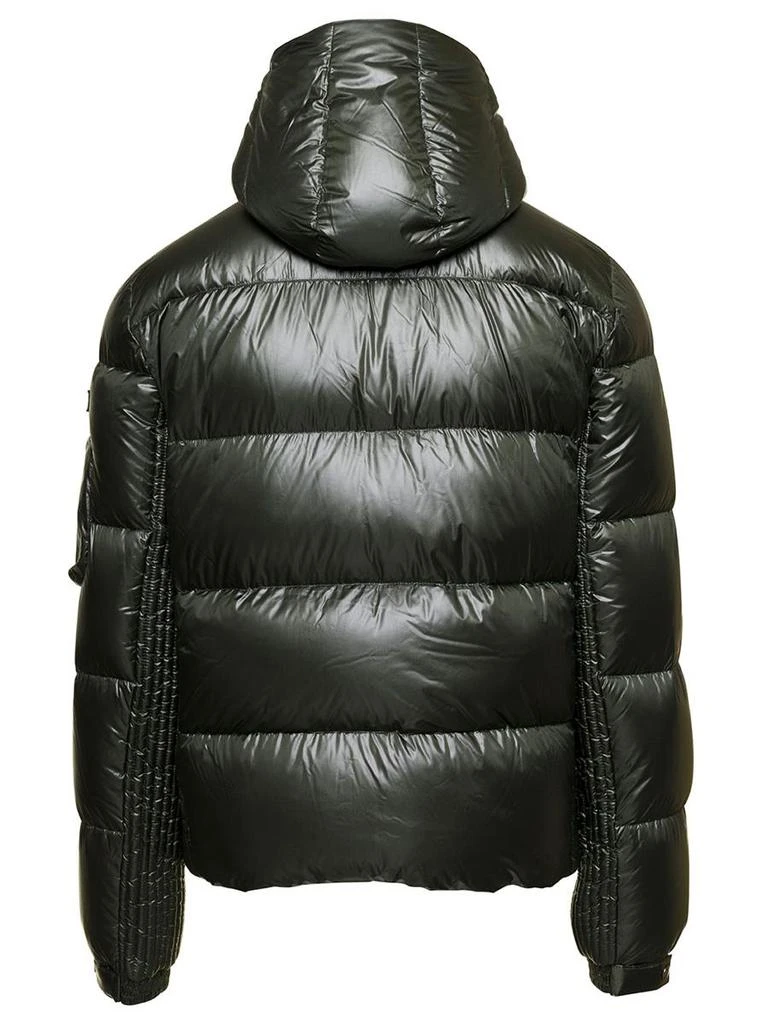 商品TATRAS|'Belbo' Green Down Jacket with Logo Patch and Patch Pocket on Sleeve in Shiny Nylon Man,价格¥3259,第2张图片详细描述