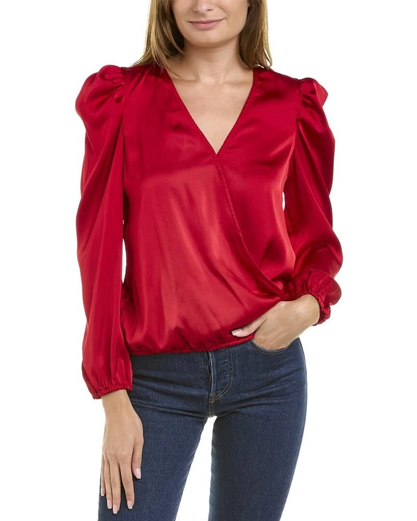 商品Vince Camuto|Vince Camuto Surplice Satin Top,价格¥189,第1张图片
