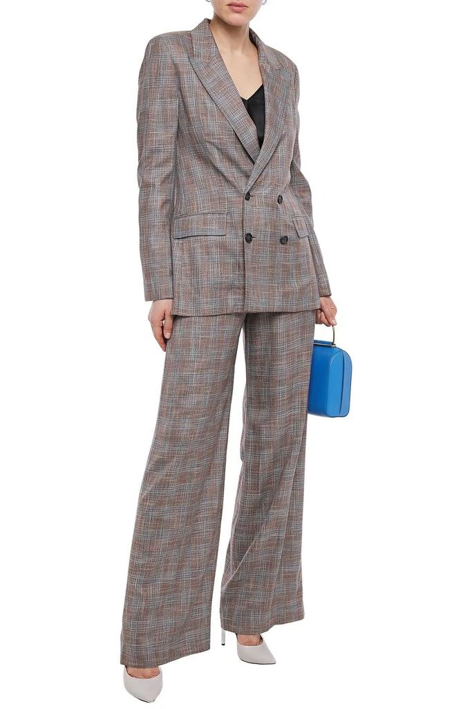 商品ROLAND MOURET|Salvatore double-breasted open-back checked bamboo blazer,价格¥5011,第2张图片详细描述