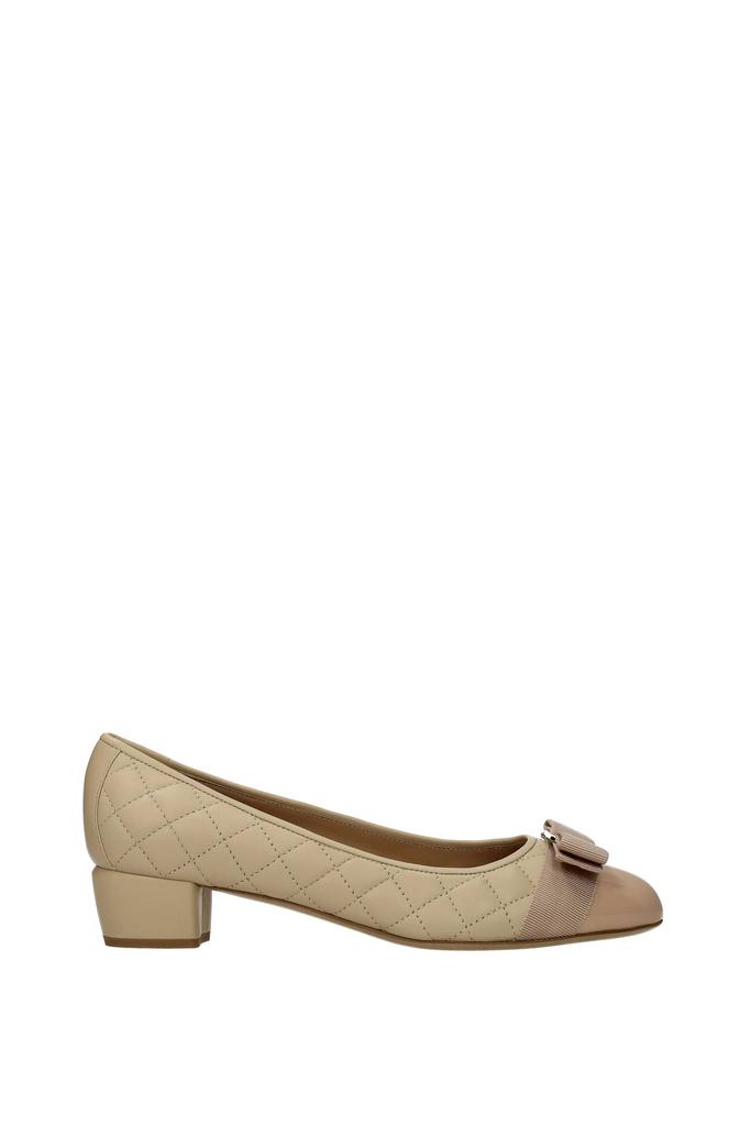 Pumps vara q Leather Beige Cookie商品第1张图片规格展示