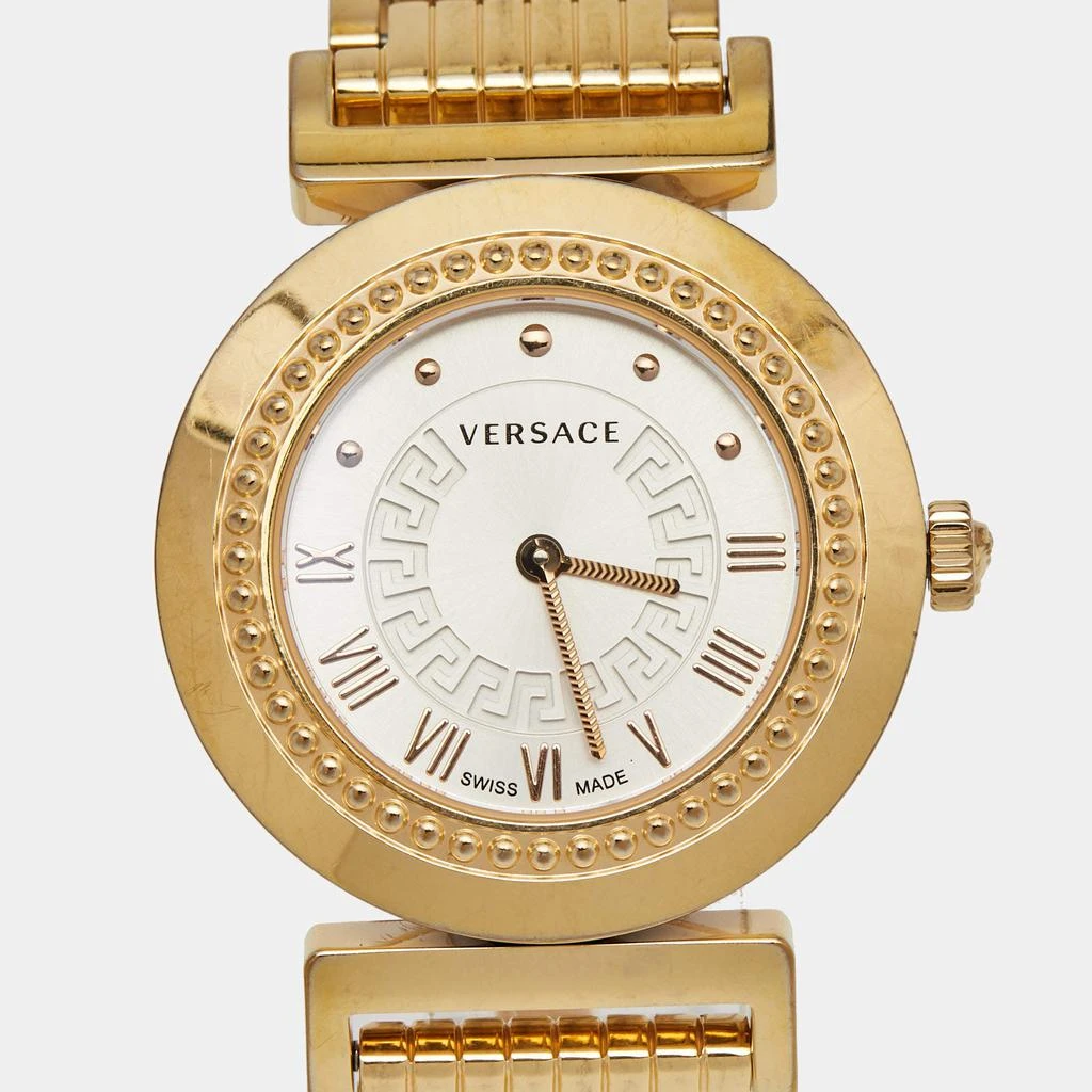 商品[二手商品] Versace|Versace Silver Rose Gold Plated Stainless Steel Vanity P5Q Women's Wristwatch 35 mm,价格¥3305,第3张图片详细描述