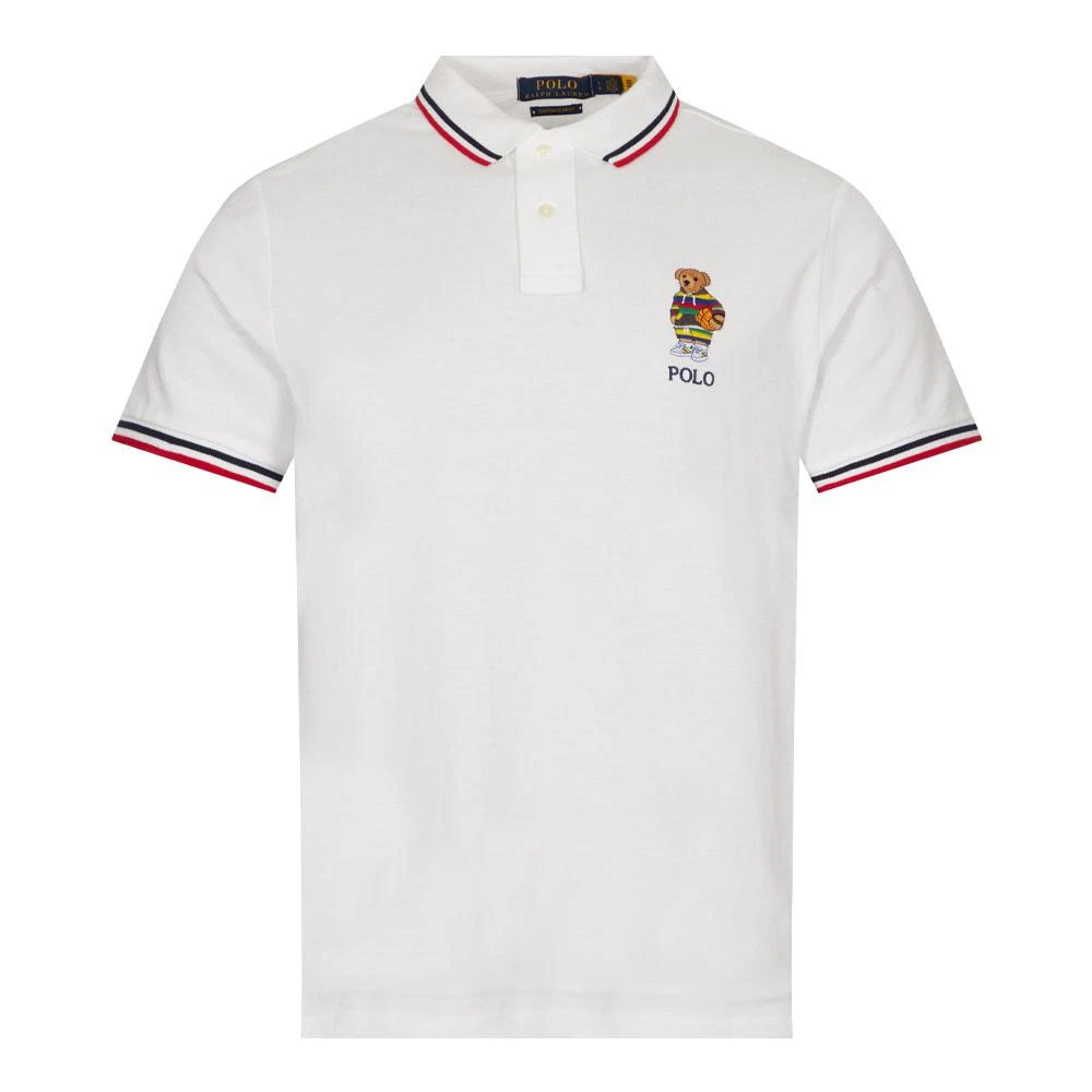 商品Ralph Lauren|Ralph Lauren Active Bear Polo Shirt - Deckwash White.,价格¥864,第1张图片