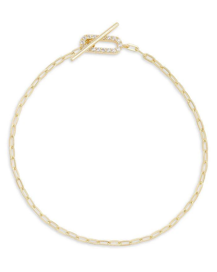 商品Shashi|Jade Pavé Chain Bracelet,价格¥917,第1张图片详细描述