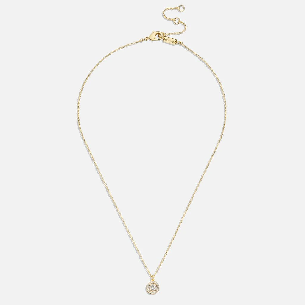 商品Coach|Coach Pave Halo Pendant Gold-Plated Necklace,价格¥1114,第2张图片详细描述