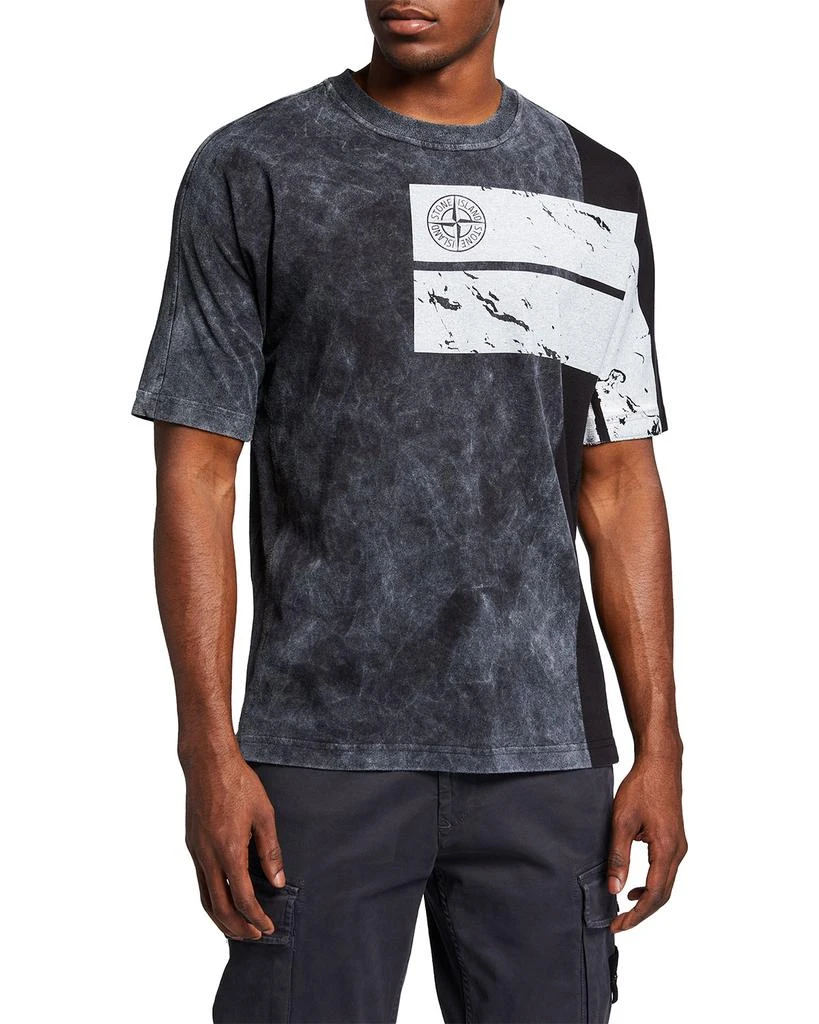 商品Stone Island|Men's Graphic Colorblock T-Shirt,价格¥684,第1张图片