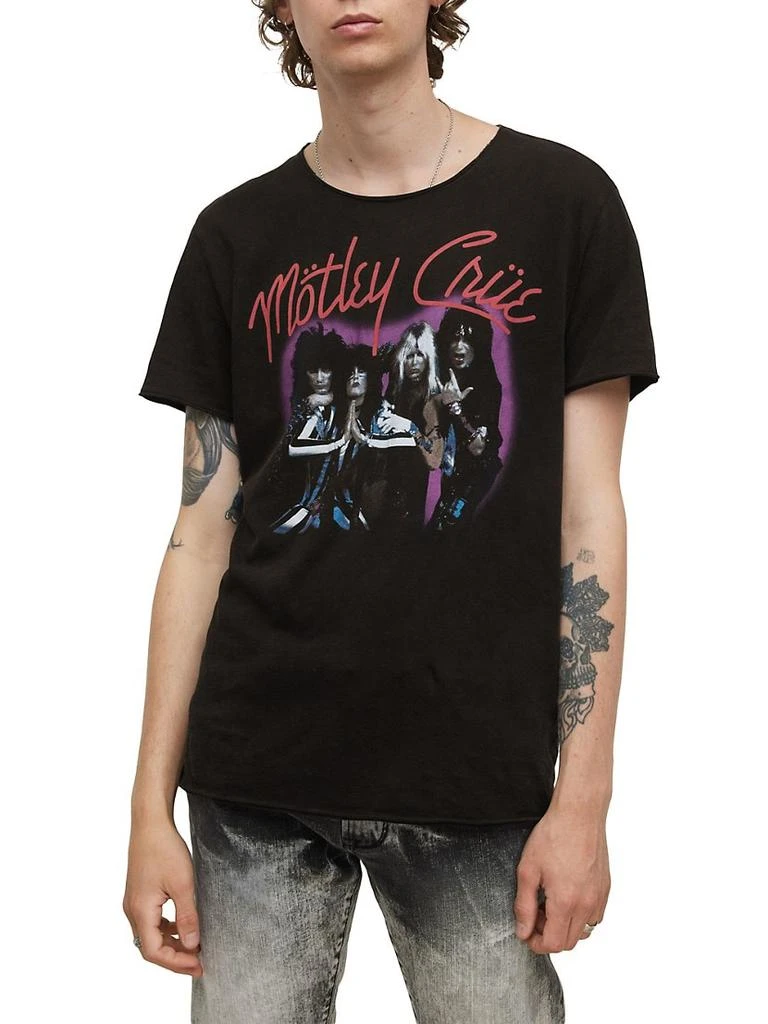 商品John Varvatos|Motley Crue Purple Cotton Tee,价格¥582,第3张图片详细描述