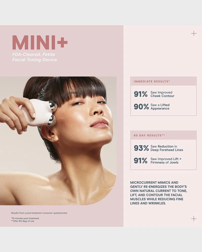 商品NuFace|Mini+ Smart Petite Facial Toning Device Kit,价格¥1931,第3张图片详细描述