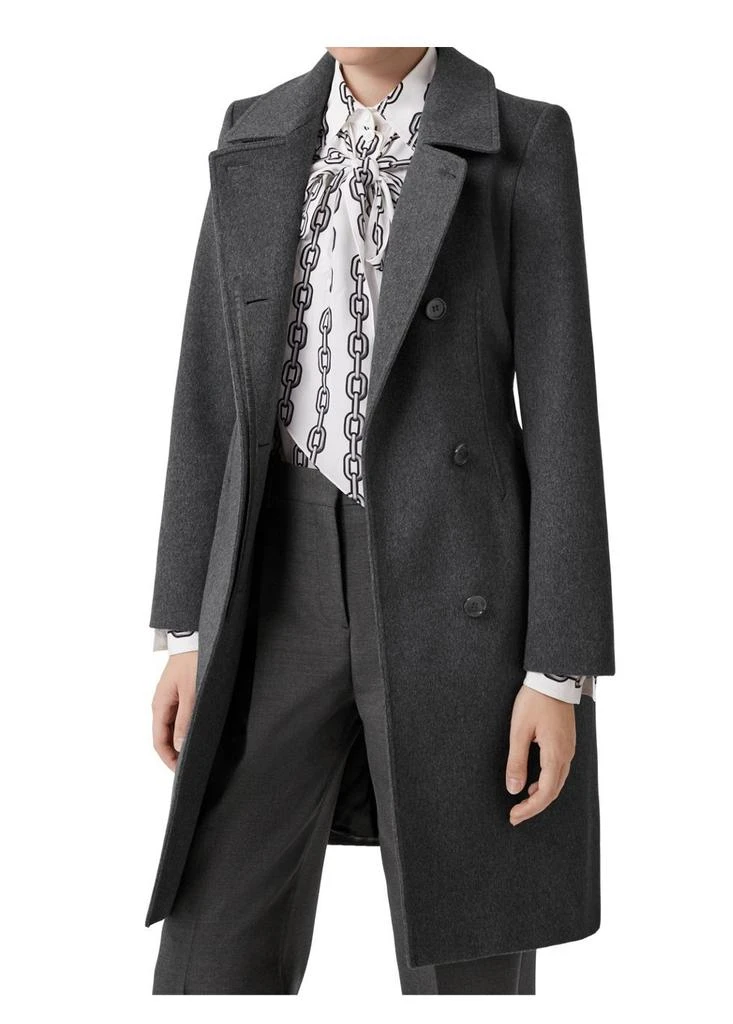 商品Burberry|Monogram motif cashmere belted coat,价格¥28294,第3张图片详细描述