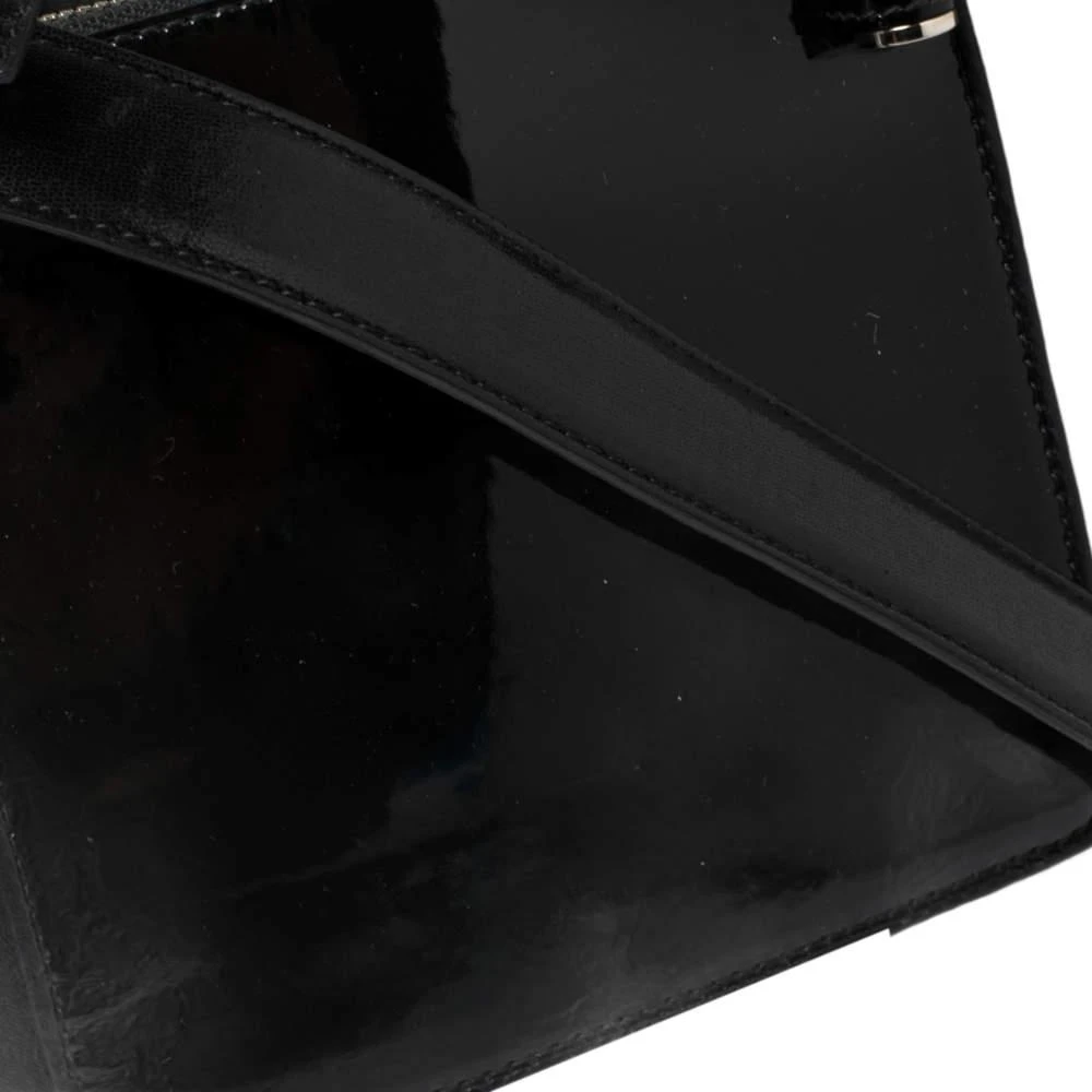 商品[二手商品] BVLGARI|Bvlgari Black Leather and Patent Leather Serpenti Scaglie Tote,价格¥4533,第5张图片详细描述