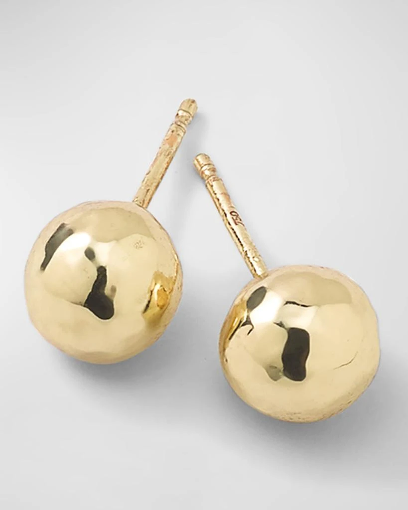 商品Ippolita|Small Hammered Ball Stud Earrings in 18K Gold,价格¥4233,第1张图片