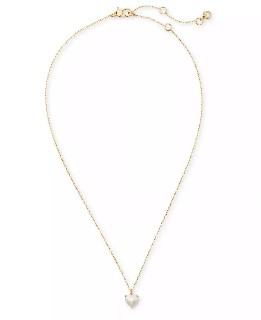 商品Kate Spade|Gold-Tone Birthstone Heart Pendant Necklace, 16" + 3" extender,价格¥327,第3张图片详细描述