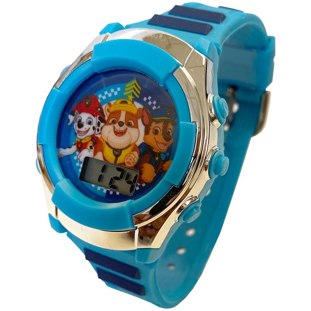 Kid's Digital Paw Patrol Blue Silicone Strap Watch 38mm商品第2张图片规格展示