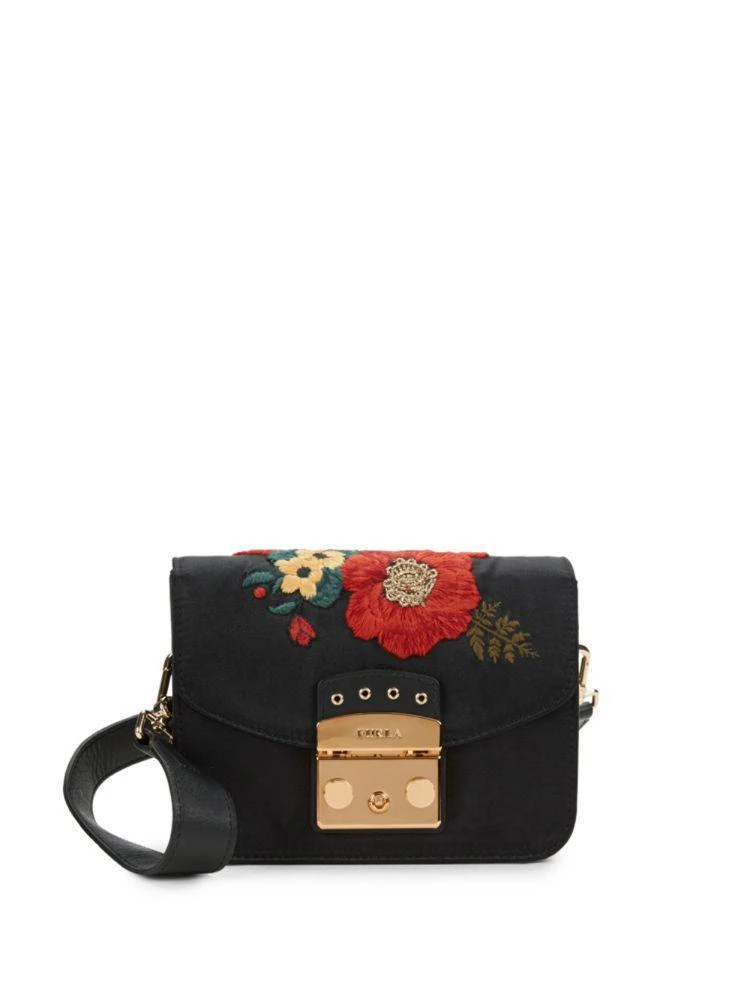 商品Furla|Metropolis 花朵迷你小方包,价格¥2202,第5张图片详细描述