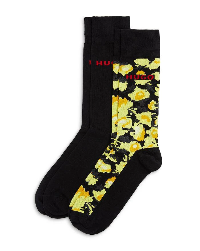 商品Hugo Boss|Cotton Blend Crew Socks, Pack of 2 ,价格¥149,第1张图片