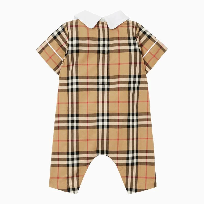 商品Burberry|Vintage Check beige cotton bodysuit,价格¥2603,第2张图片详细描述