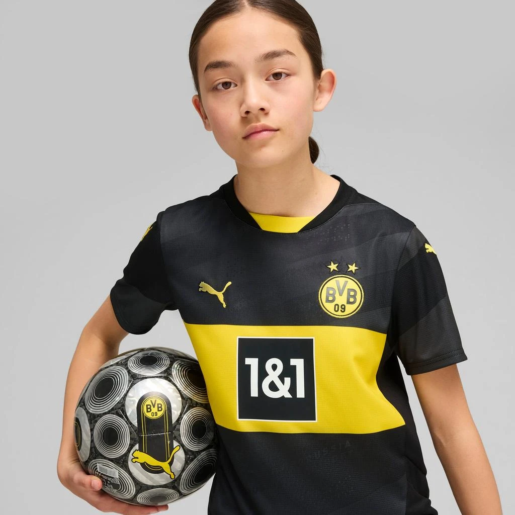 商品Puma|PUMA Big Kids' Borussia Dortmund 24/25 Replica Away Soccer Jersey,价格¥434,第5张图片详细描述