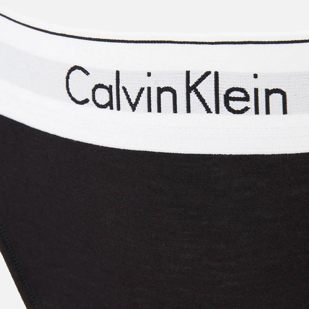 商品Calvin Klein|Calvin Klein Women's High Leg Tanga Briefs Black,价格¥190,第3张图片详细描述