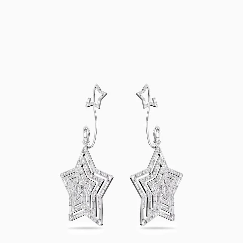 商品Swarovski|Silver Star Clip Earrings,价格¥3689,第1张图片