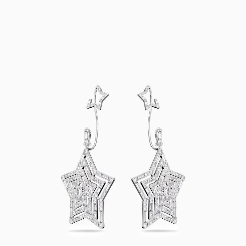 商品Swarovski|Silver Star Clip Earrings,价格¥3556,第1张图片