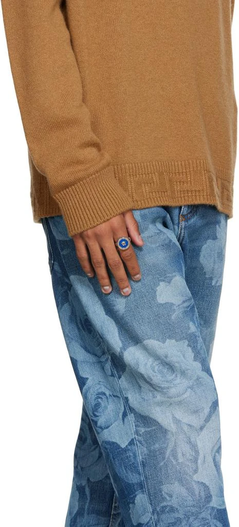 Silver & Blue Medusa Ring 商品