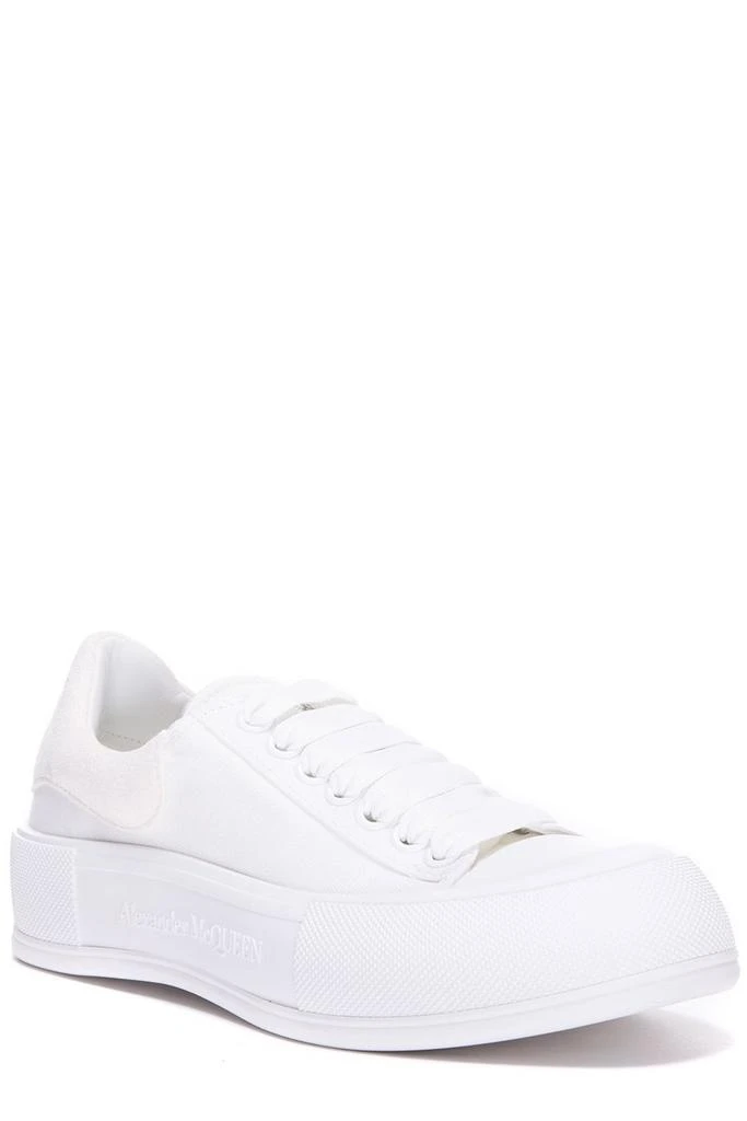 商品Alexander McQueen|Alexander McQueen Deck Plimsoll Lace-Up Sneakers,价格¥2195,第2张图片详细描述