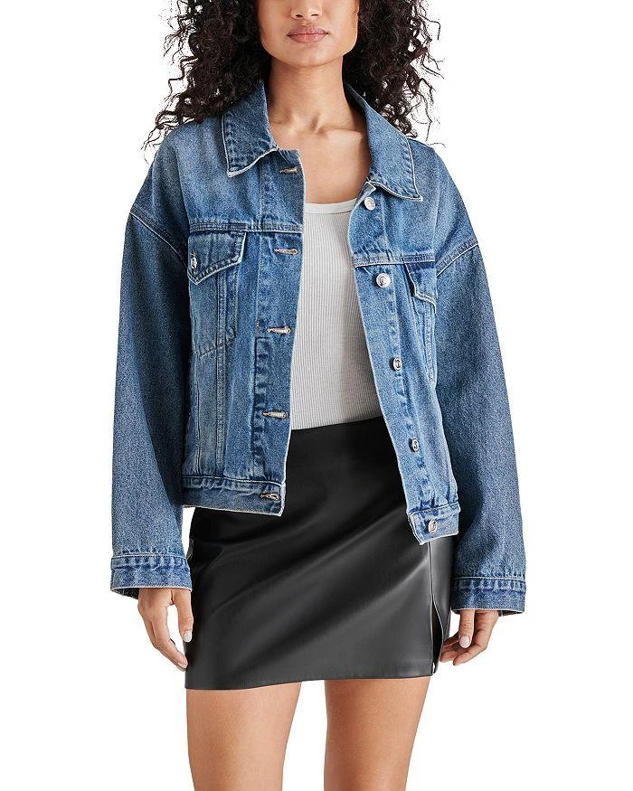 商品Steve Madden|Sienna Cotton Denim Jacket,价格¥371,第1张图片