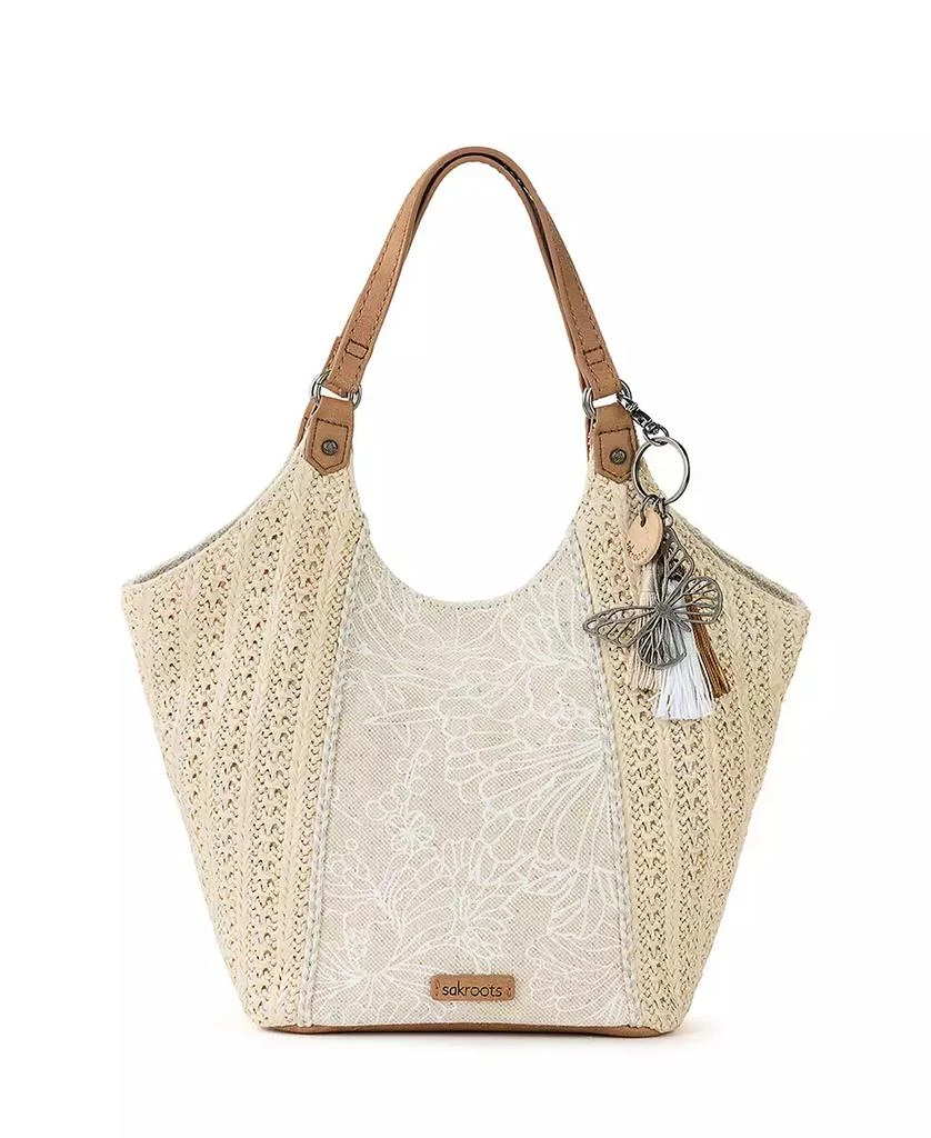 商品The Sak|Women's Roma Straw Small Shopper,价格¥599,第1张图片