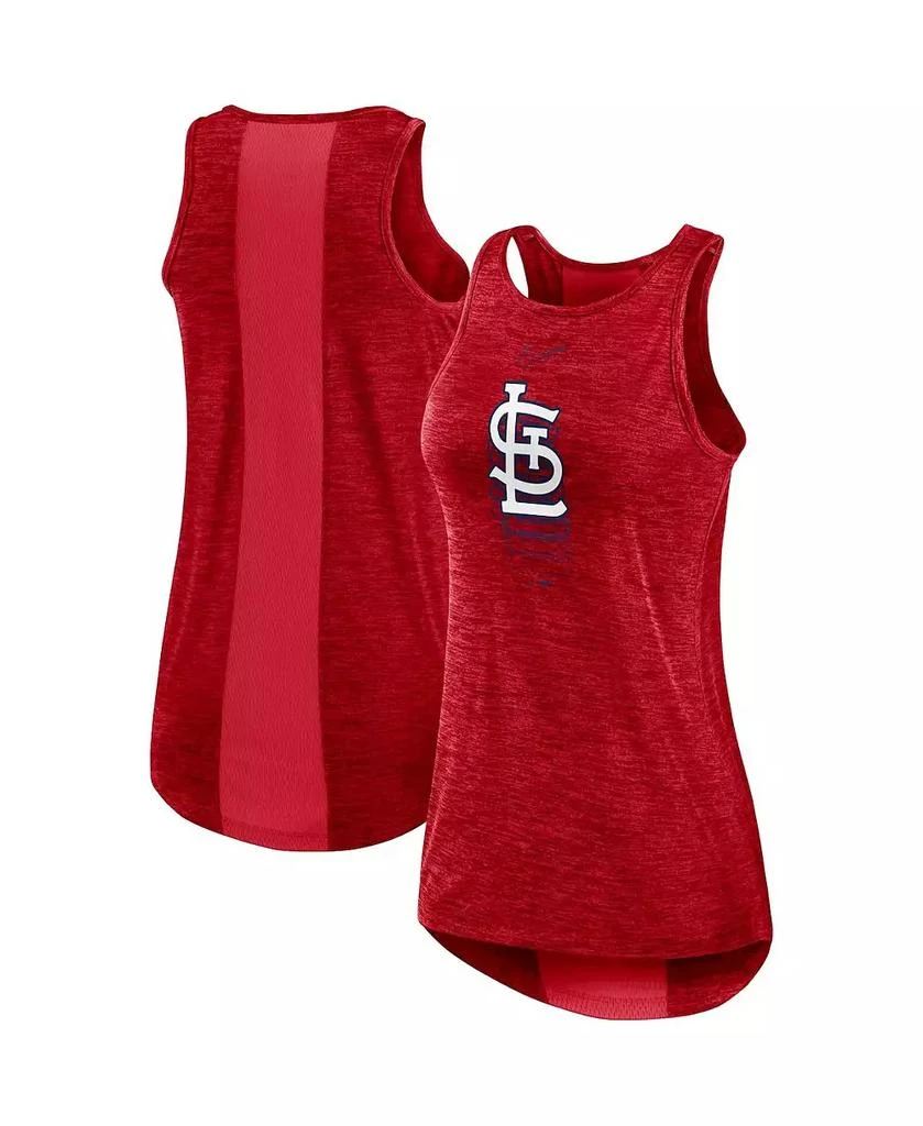 商品NIKE|Women's Red St. Louis Cardinals Logo Fade High Neck Performance Tank Top,价格¥225,第1张图片