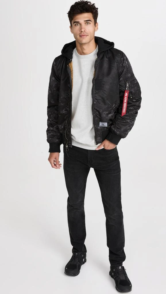 商品Alpha Industries|Alpha Industries MA-1 Hooded Battlewash Bomber Jacket,价格¥998,第5张图片详细描述