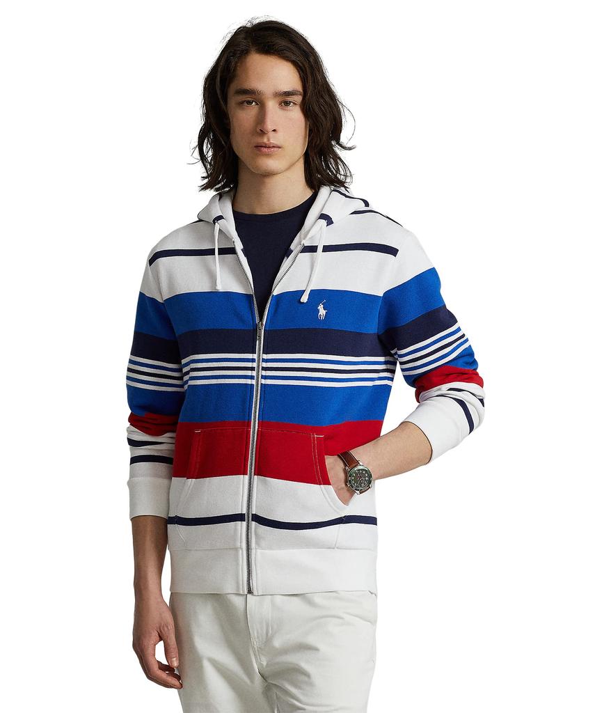 Striped Fleece Full Zip Hoodie商品第1张图片规格展示